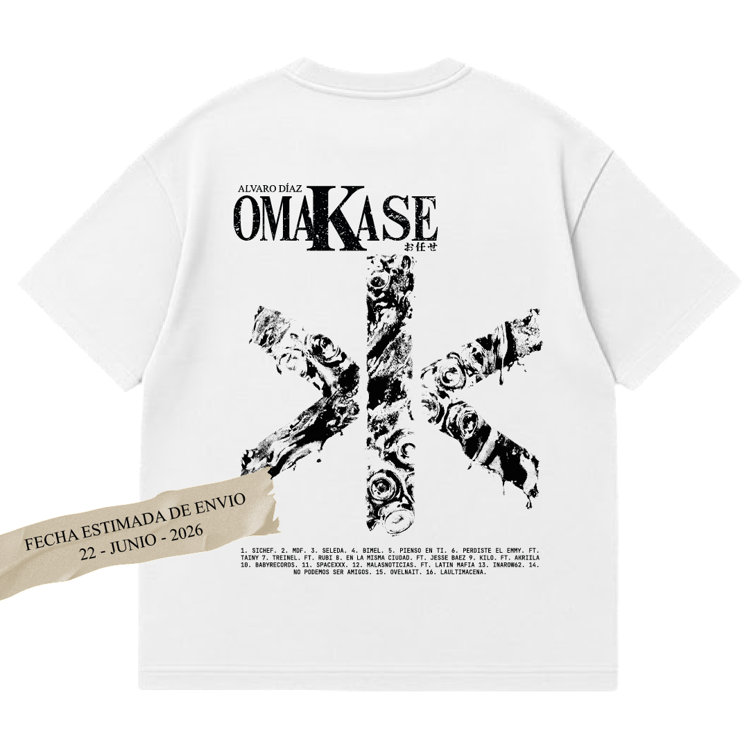 Playera ALVARO DIAZ - OMAKASE / BLANCA