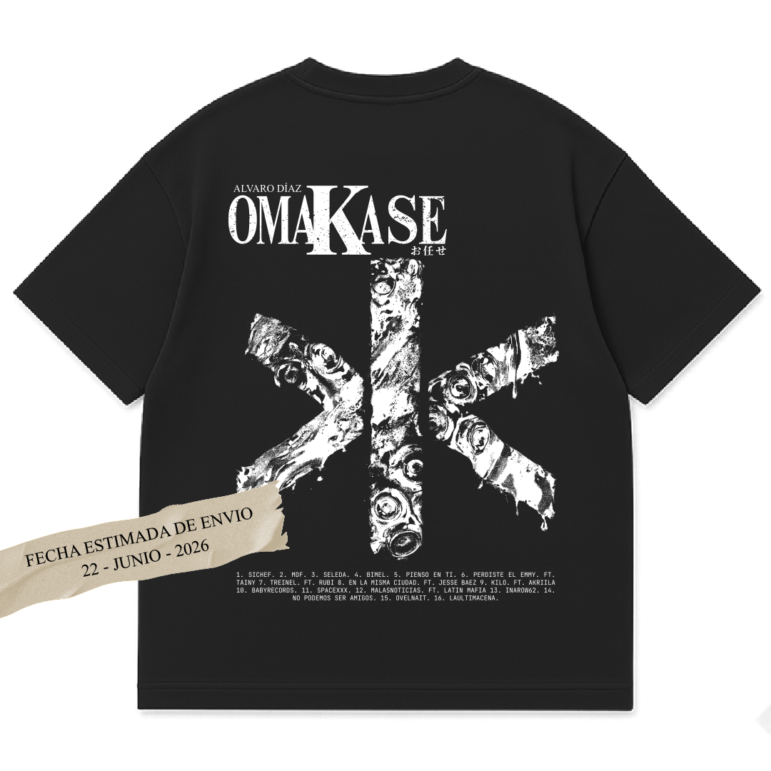 Playera ALVARO DIAZ - OMAKASE / NEGRA